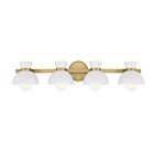 Savoy House Meridian M80076NB 4-Lights 240W Natural Brass Vanity Light