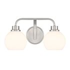 Savoy House M80080BN 2-Lights 120W Brushed Nickel Bathroom Vanity Light