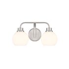 Savoy House M80080BN 2-Lights 120W Brushed Nickel Bathroom Vanity Light