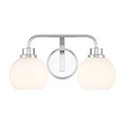 Savoy House M80080CH 2-Lights 120W Chrome Bathroom Vanity Light