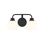 Savoy House M80080MBK 2-Lights 120W Matte Black Bathroom Vanity Light