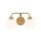 Savoy House M80080NB 2-Lights 120W Matte Black Bathroom Vanity Light