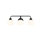 Savoy House M80081MBK 3-Lights 180W Matte Black Bathroom Vanity Light