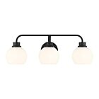 Savoy House M80081MBK 3-Lights 180W Matte Black Bathroom Vanity Light
