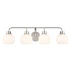 Savoy House M80082BN 4-Lights 240W Brushed Nickel Bathroom Vanity Light
