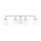 Savoy House M80082CH 4-Lights 240W Chrome Bathroom Vanity Light