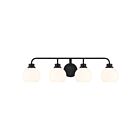 Savoy House M80082MBK 4-Lights 240W Matte Black Bathroom Vanity Light