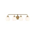 Savoy House M80082NB 4-Lights 240W Natural Brass Bathroom Vanity Light