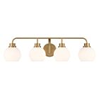 Savoy House M80082NB 4-Lights 240W Natural Brass Bathroom Vanity Light