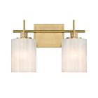 Savoy House M80083NB 2-Lights 120W Natural Brass Bathroom Vanity Light