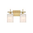 Savoy House M80083NB 2-Lights 120W Natural Brass Bathroom Vanity Light