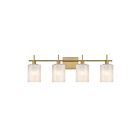 Savoy House M80085NB 4-Lights 240W Natural Brass Bathroom Vanity Light