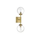 Savoy House Meridian M90001NB 2-Lights Natural Brass Wall Sconce