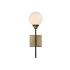 Savoy House Meridian M90003-79 1-Light Oiled Rubbed Bronze with Natural Brass Wall Sconce