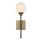 Savoy House Meridian M90003-79 1-Light Oiled Rubbed Bronze with Natural Brass Wall Sconce
