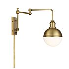 Savoy House Meridian M90052NB 1-Light Natural Brass Wall Sconce