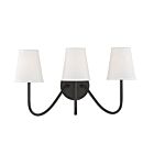 Savoy House Meridian M90056ORB 3-Lights Oil Rubbed Bronze Wall Sconce