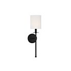 Savoy House Meridian M90057MBK 1-Light Matte Black Wall Sconce