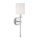 Savoy House Meridian M90057PN 1-Light Polished Nickel Wall Sconce