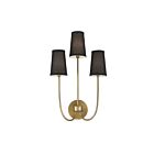 Savoy House Meridian M90065NB 3-Lights Natural Brass Wall Sconce