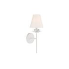 Savoy House Meridian M90077WH 1-Light White Wall Sconce