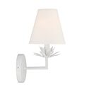 Savoy House Meridian M90078WH 1-Light White Wall Sconce