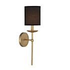 Savoy House Meridian M90079TG 1-Light True Gold Wall Sconce