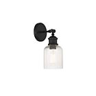 Savoy House Meridian M90083MBK 1-Light Matte Black Wall Sconce
