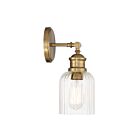 Savoy House Meridian M90083NB 1-Light Natural Brass Wall Sconce
