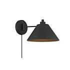 Savoy House Meridian M90086MBK 1-Light Matte Black Wall Sconce