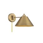 Savoy House Meridian M90086NB 1-Light Natural Brass Wall Sconce