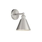 Savoy House Meridian M90087BN 1-Light Brushed Nickel Wall Sconce