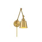 Savoy House M90089NB 1-Light 60W Natural Brass Wall Sconce