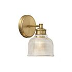 Savoy House Meridian M90093NB 1-Light Natural Brass Wall Sconce