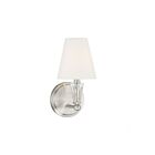 Savoy House Meridian M90102BN 1-Light Brushed Nickel Wall Sconce