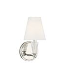 Savoy House Meridian M90102PN 1-Light Polished Nickel Wall Sconce