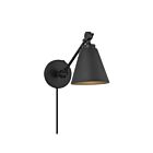 Savoy House M90108MBK 1-Light 60W Matte Black Wall Sconce