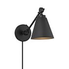 Savoy House M90108MBK 1-Light 60W Matte Black Wall Sconce