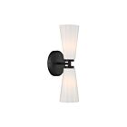 Savoy House M90109MBK 2-Lights 120W Matte Black Wall Sconce