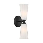 Savoy House M90109MBK 2-Lights 120W Matte Black Wall Sconce