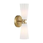 Savoy House M90109NB 2-Lights 120W Natural Brass Wall Sconce