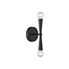 Savoy House M90110MBK 2-Lights 120W Matte Black Wall Sconce