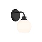 Savoy House M90112MBK 1-Light 60W Matte Black Wall Sconce