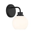 Savoy House M90112MBK 1-Light 60W Matte Black Wall Sconce