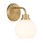 Savoy House M90112NB 1-Light 60W Natural Brass Wall Sconce