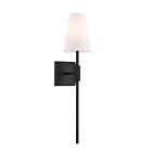 Savoy House M90114MBK 1-Light 60W Matte Black Wall Sconce