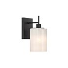 Savoy House M90116MBK 1-Light 60W Matte Black Wall Sconce