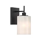 Savoy House M90116MBK 1-Light 60W Matte Black Wall Sconce