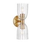 Savoy House M90121NB 2-Lights 120W Natural Brass Wall Sconce