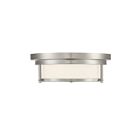 Savoy House Meridian M60062BN 2-Lights 120W Brushed Nickel Flush Mount